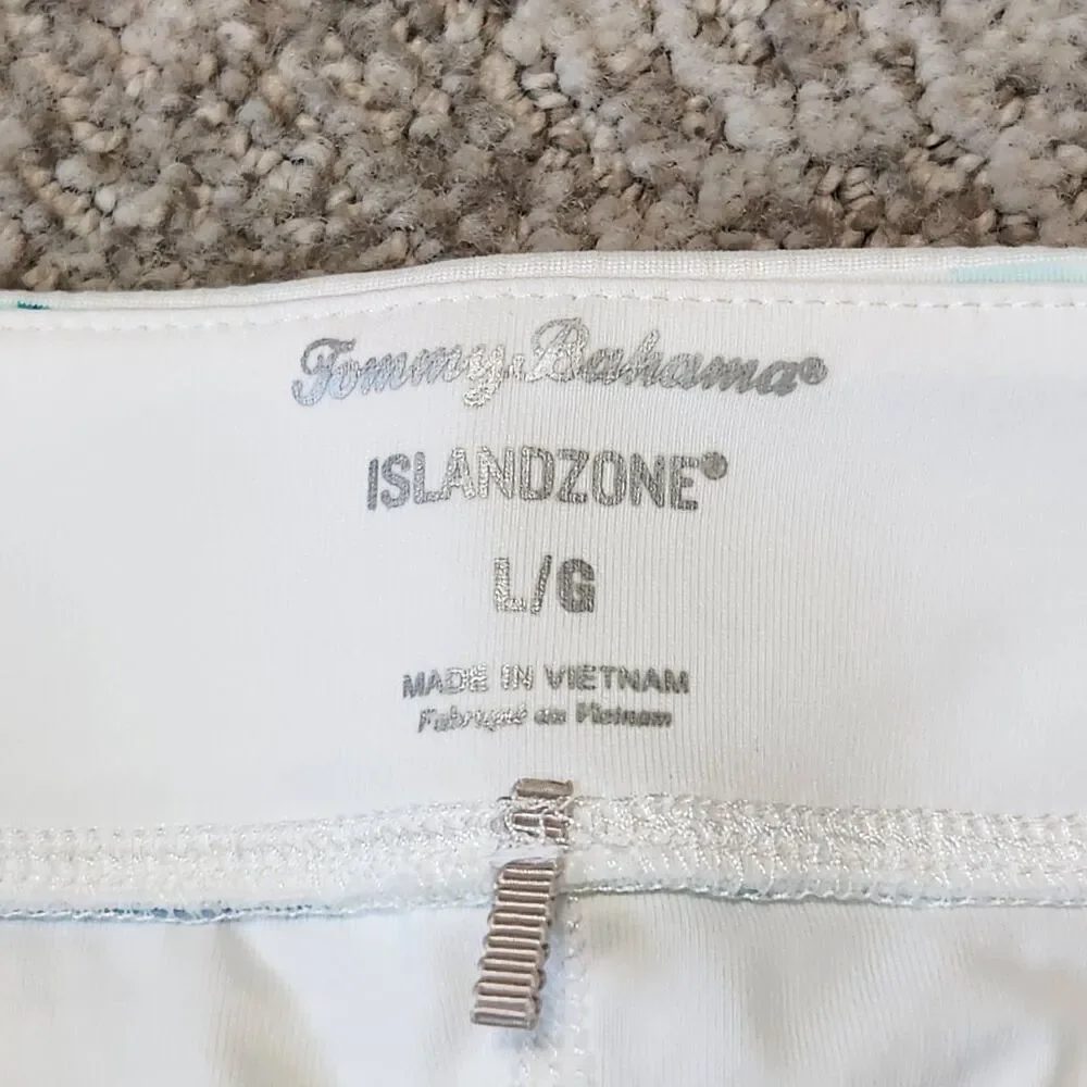 Tommy Bahama Abby Costa Wave Leaves Islandzone Tennis Skort skirt size L